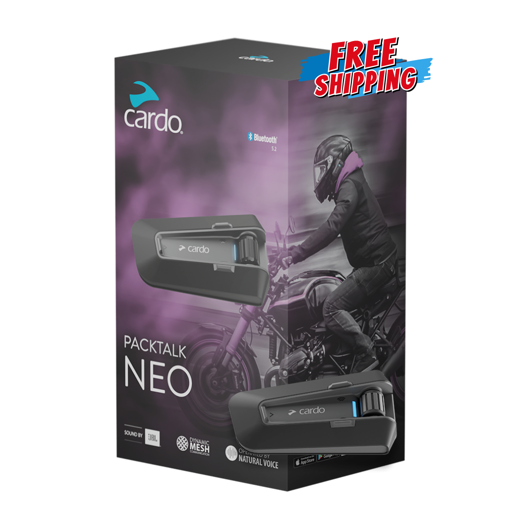 Cardo Packtalk Neo Motorcycle Bluetooth TRI333PLE Online Store