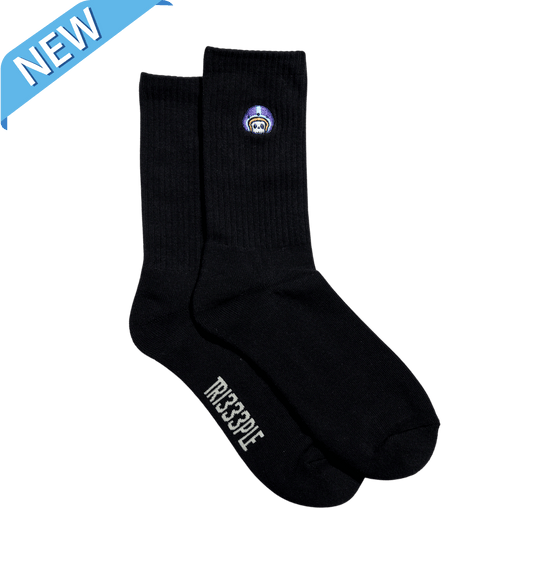 Skully's Black Socks (3 Pairs)