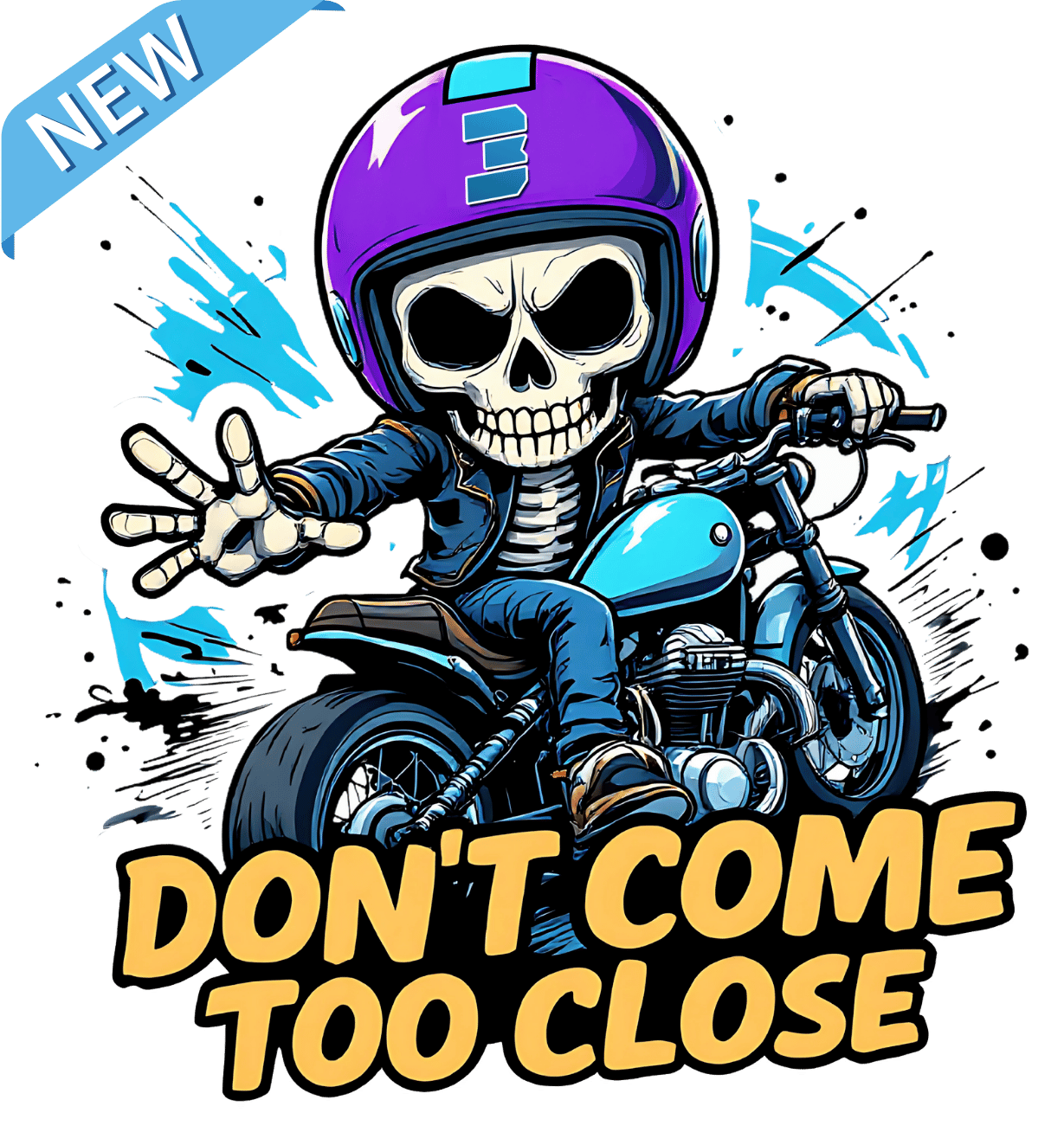 Skully - Don't Come Too Close! Sticker