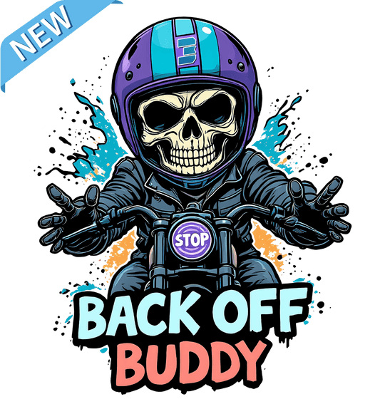 Skully - Back off Buddy Sticker