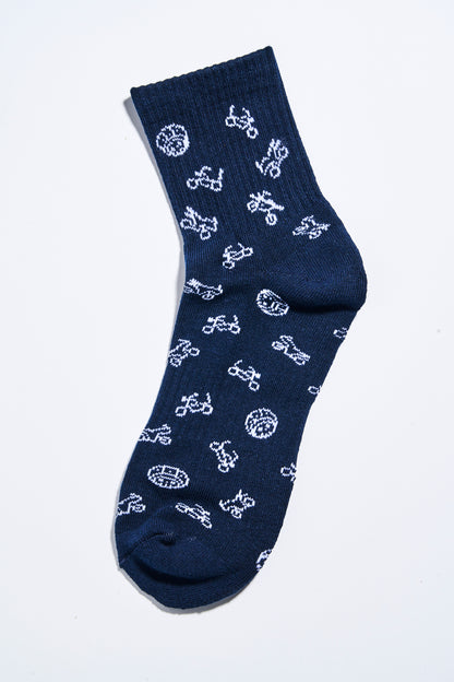 Skully's Socks Blue (3 Pairs)