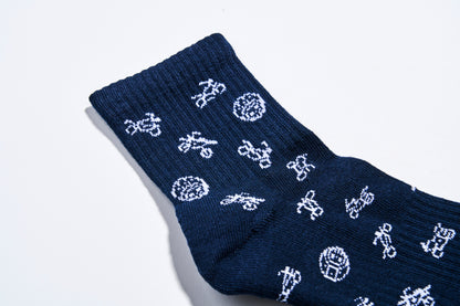 Skully's Socks Blue (3 Pairs)