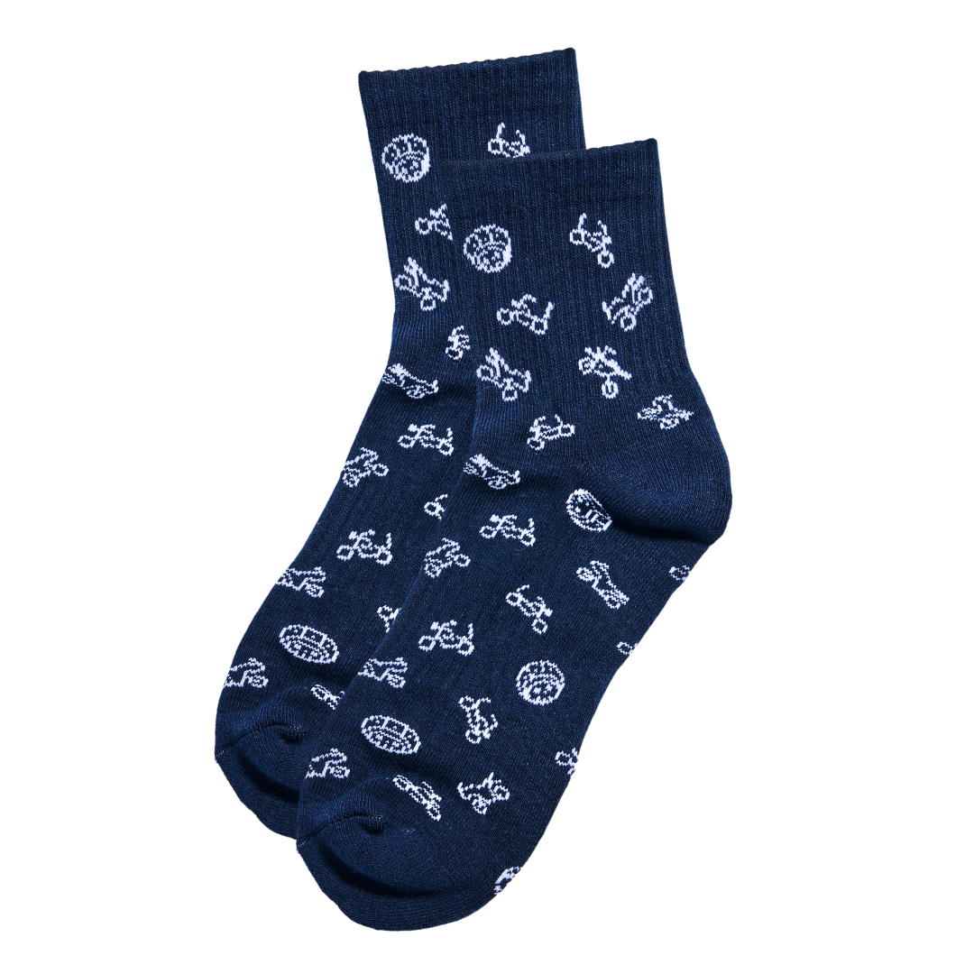 Skully's Socks Blue (3 Pairs)