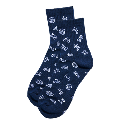 Skully's Socks Blue (3 Pairs)