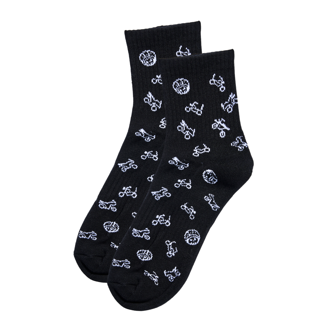 Skully's Socks Black (3 Pairs)