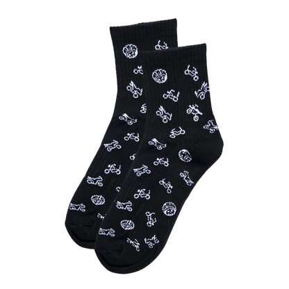 Skully's Socks Black (3 Pairs)