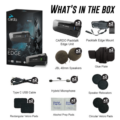 Cardo PackTalk Edge BlueTooth Headset DUO - Double Pack